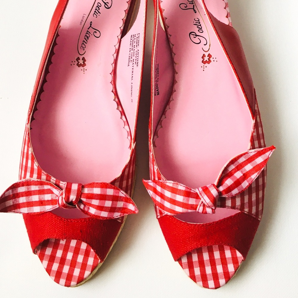 NWT-Poetic Licence “Picnic Anyone” slingback flat